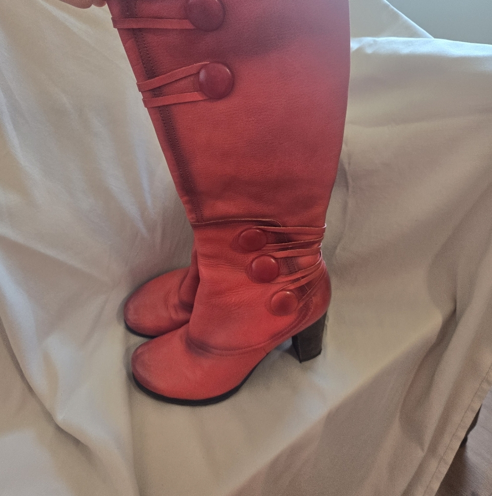 Miz Mooz Red Knee-High Women's Boots